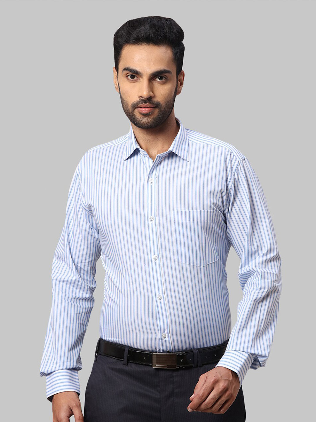 Men'S  Cotton Striped Formal Shirts