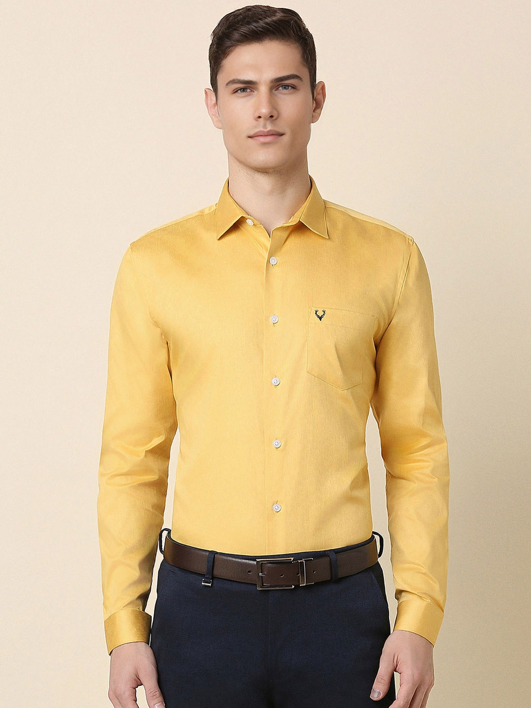 Buy Allen Solly Slim Fit Pure Cotton Formal Shirt - Shirts for Men ...