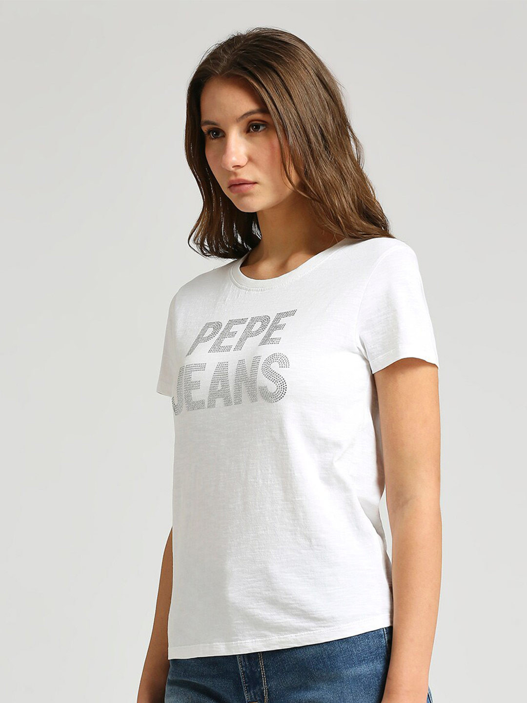 Pepe Jeans Black Cotton Women T-Shirt