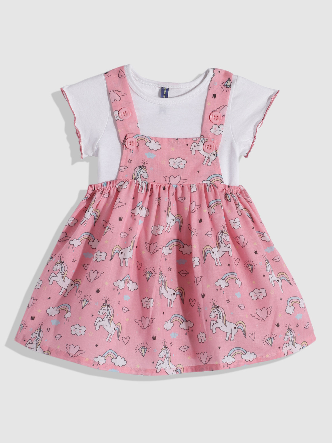YK Checked Fit & Flare Dress