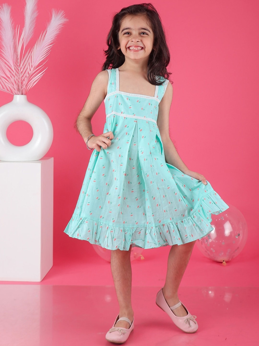 Buy BAESD Girls Square Neck A Line Dress - Dresses for Girls 27062600 ...