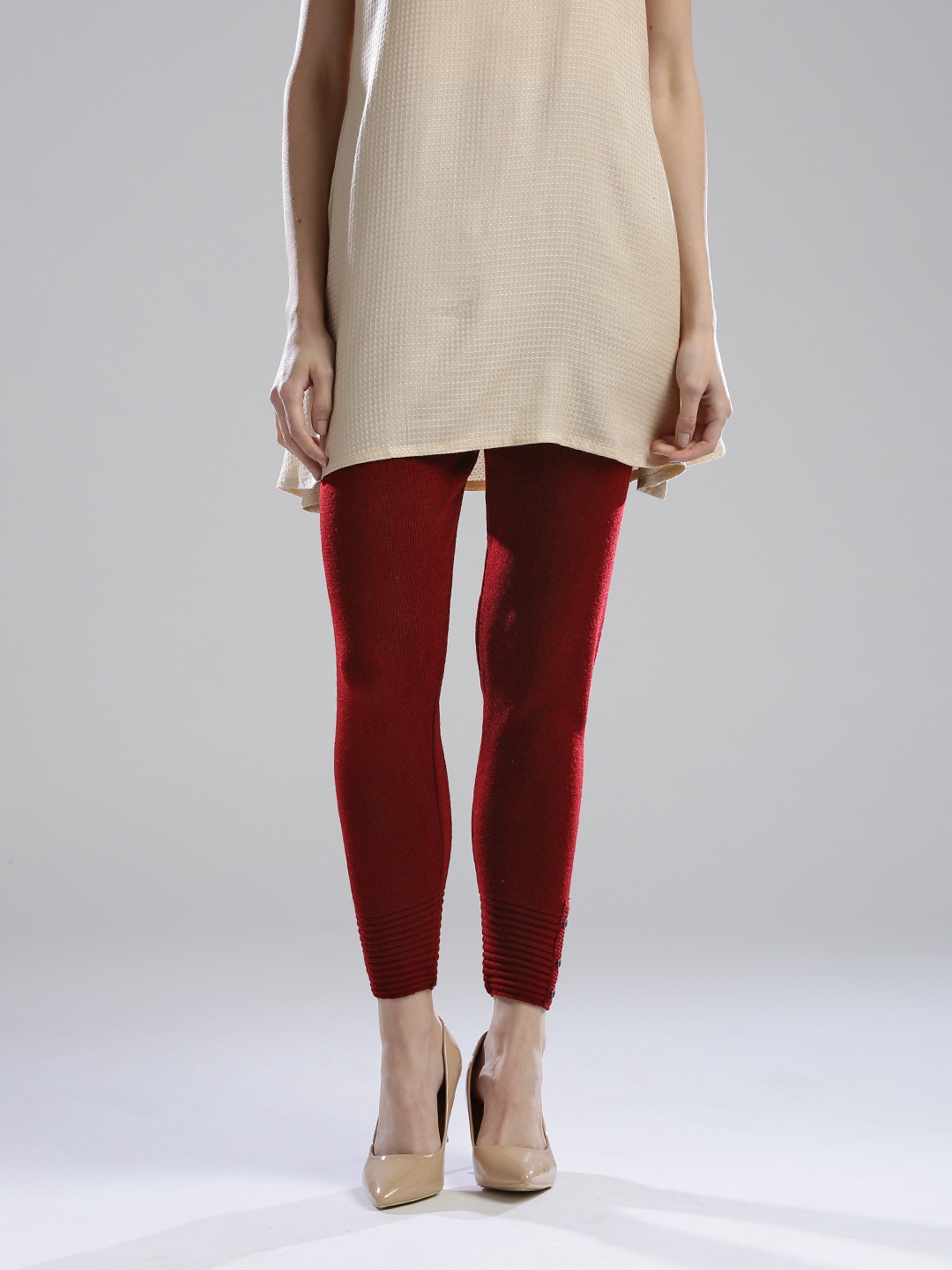 Buy W Maroon Leggings - Leggings for Women 2708301 | Myntra
