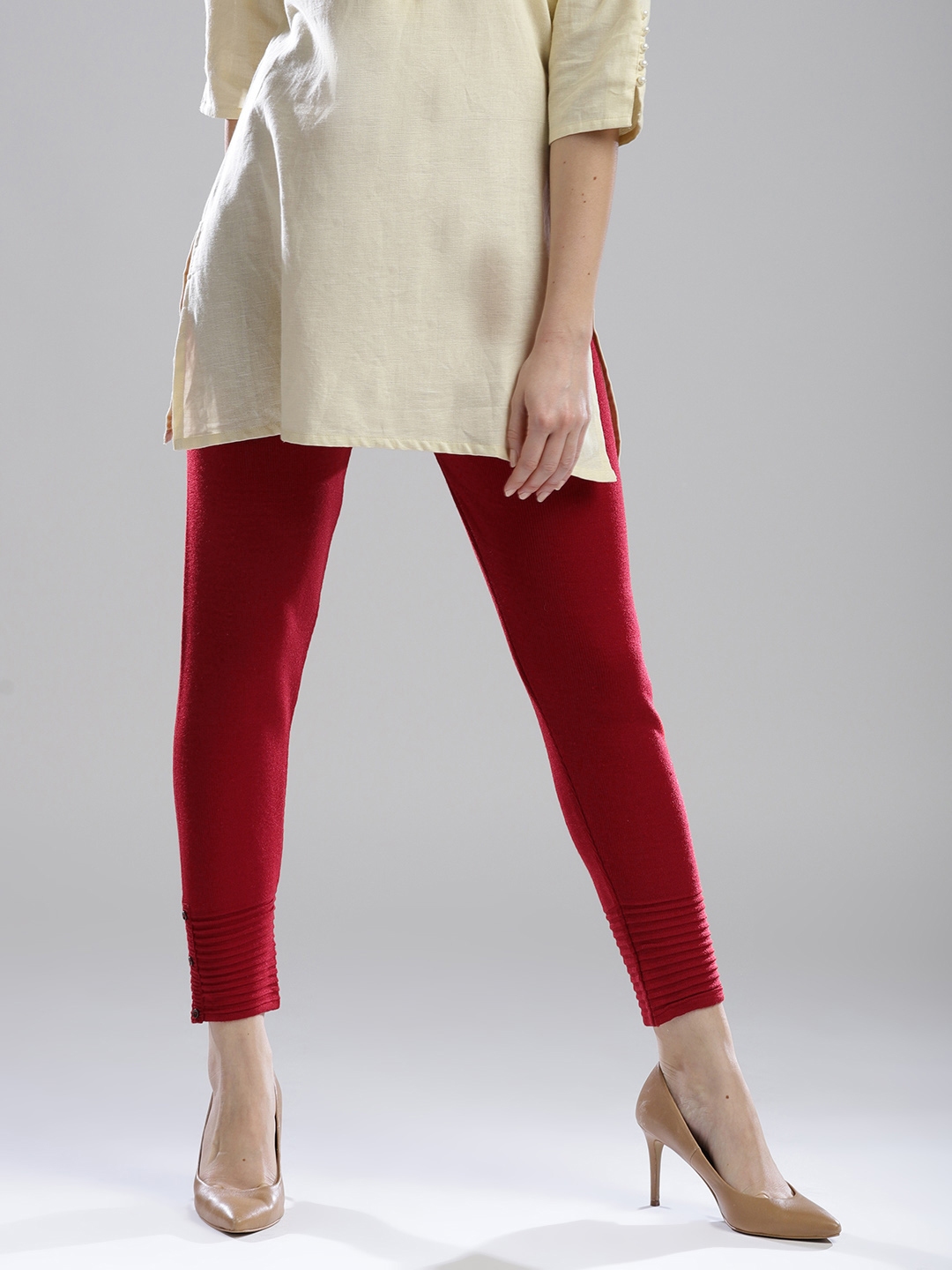 Buy W Maroon Leggings - Leggings for Women 2708302 | Myntra