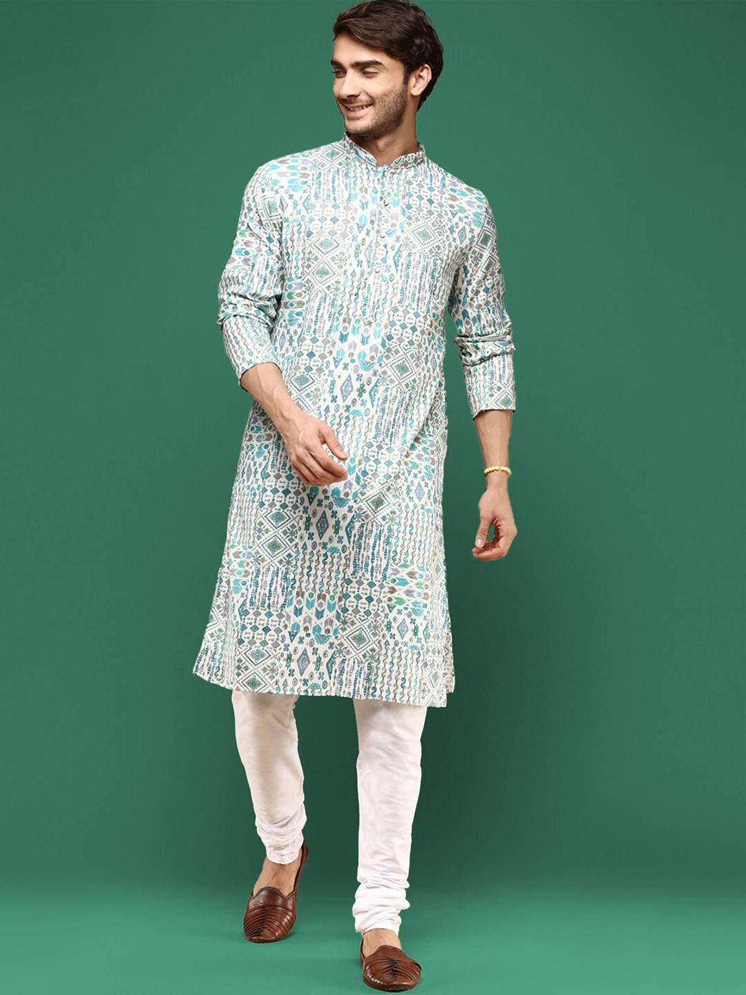 Firozi Straight Kurta Set