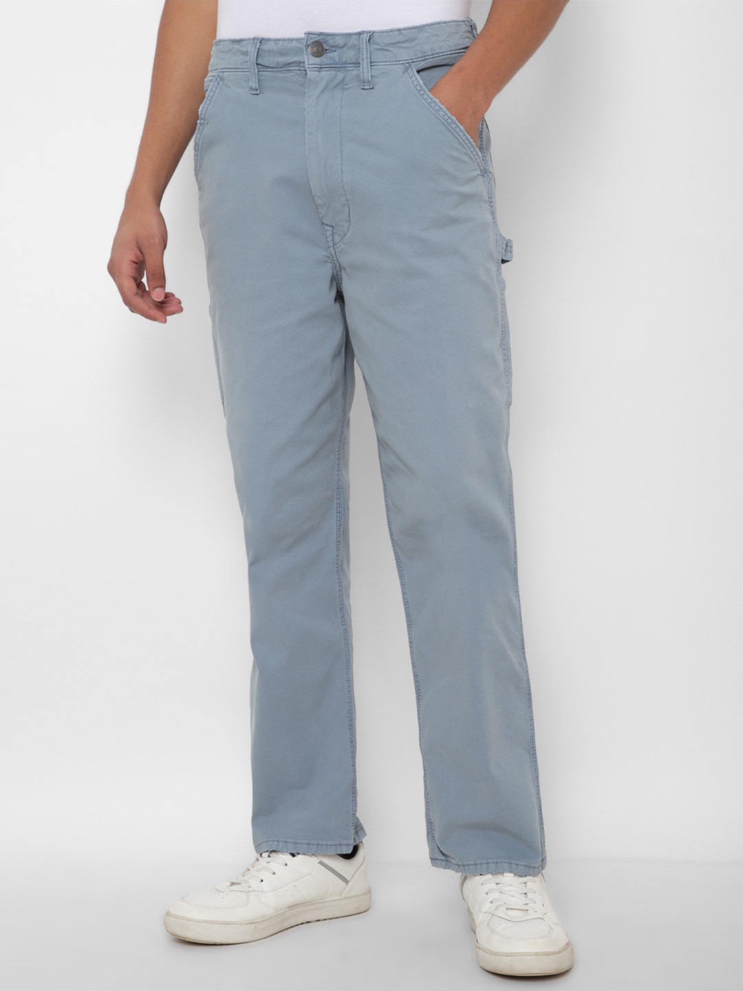 Buy AMERICAN EAGLE OUTFITTERS Men Cotton Mid Rise Regular Trouser ...