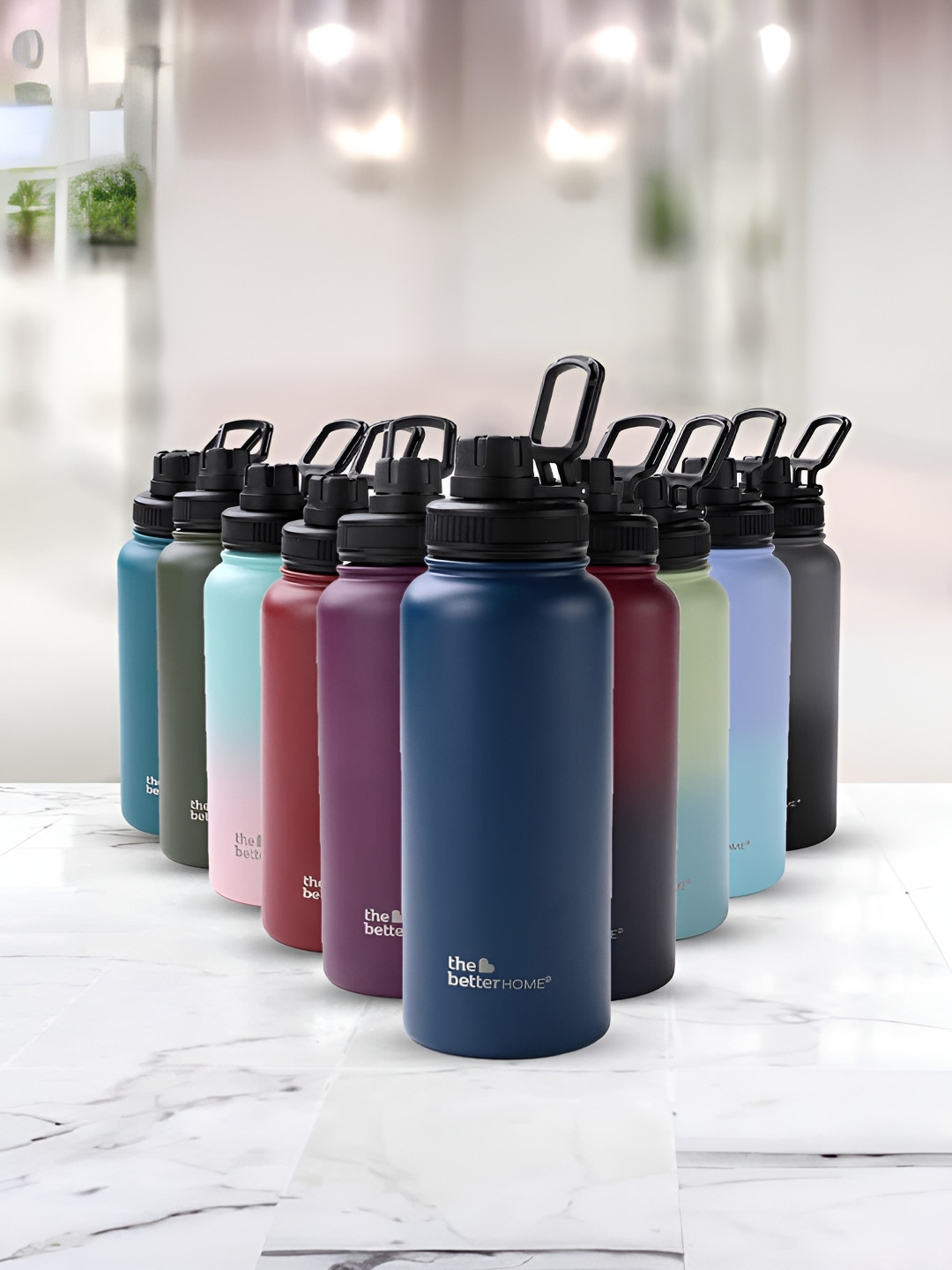 Buy The Better Home Blue Stainless Steel Water Bottle 1 Litre - Water ...