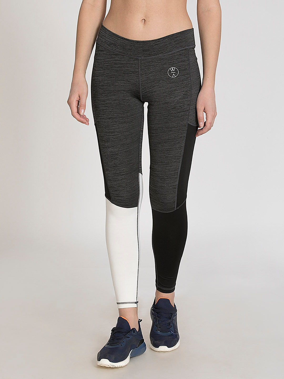 Buy WEST VOGUE By Zivame Women Grey & Black Solid Tights Tights for