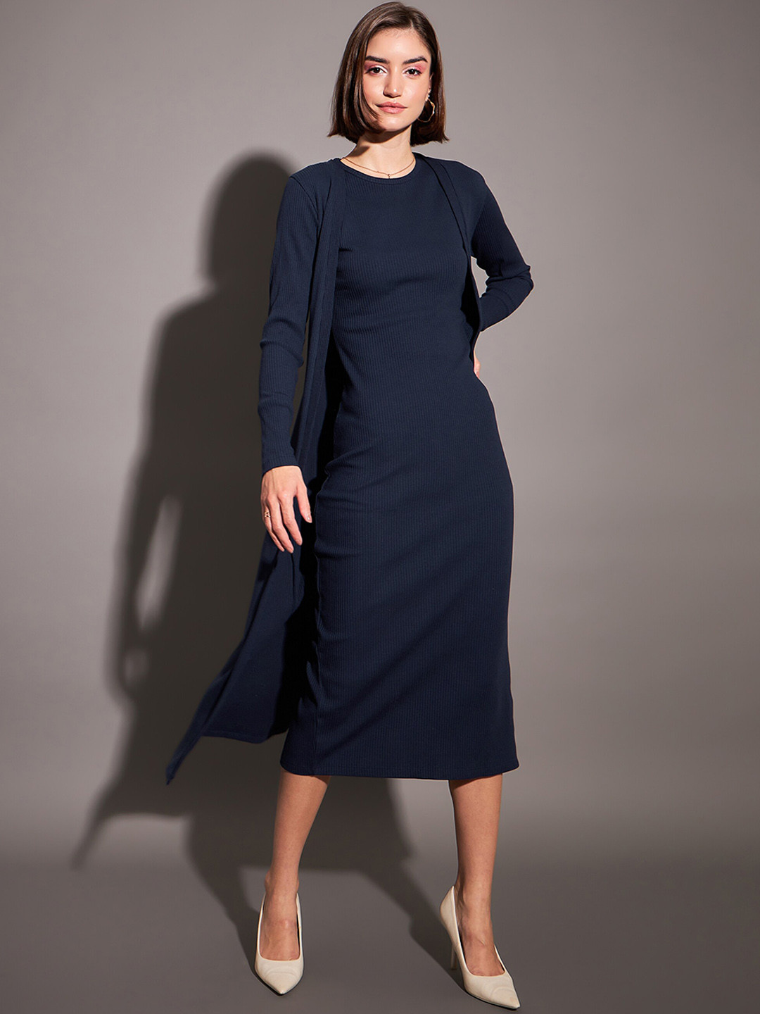 black medium length dresses