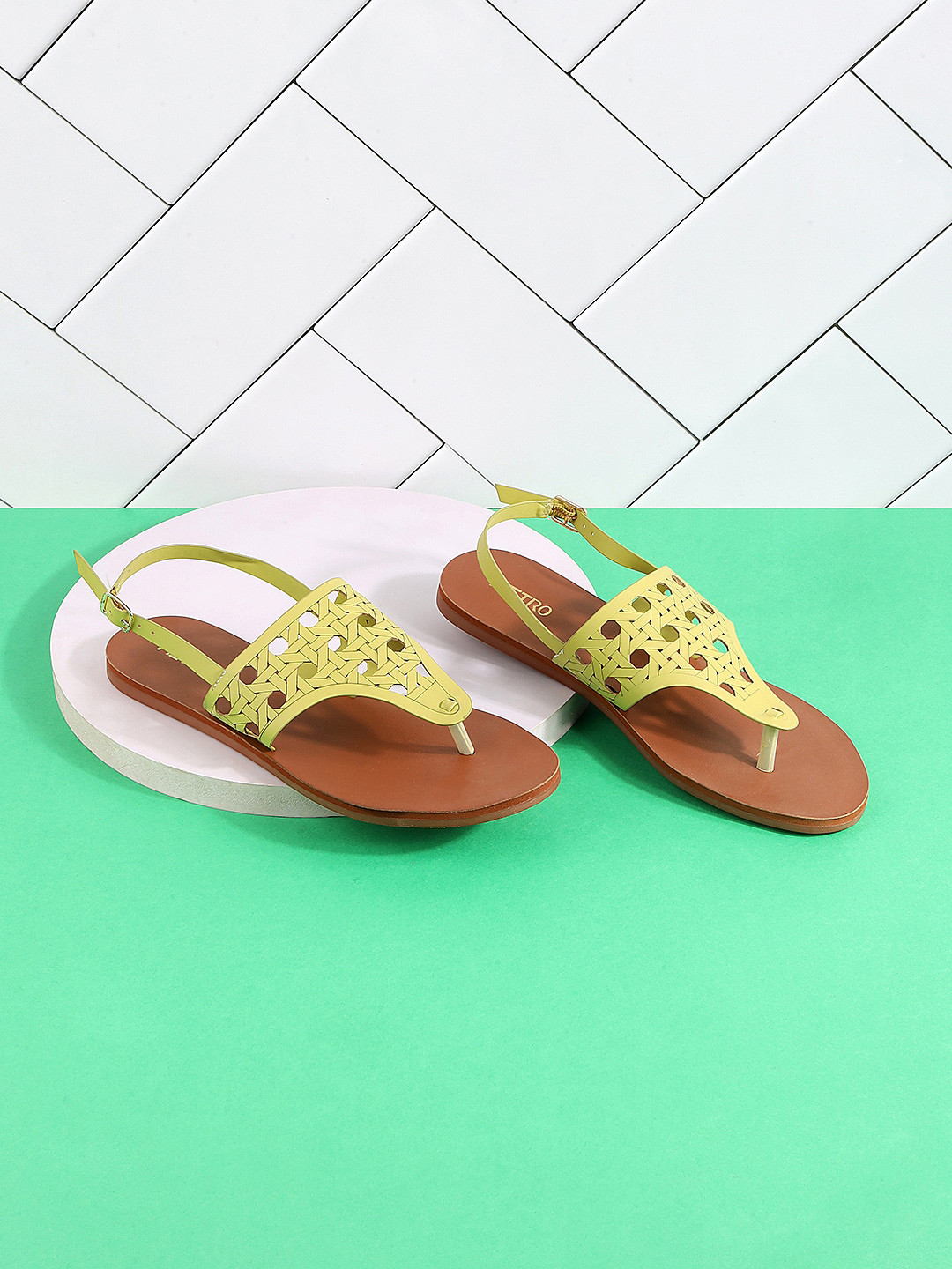 strappy closed toe flats