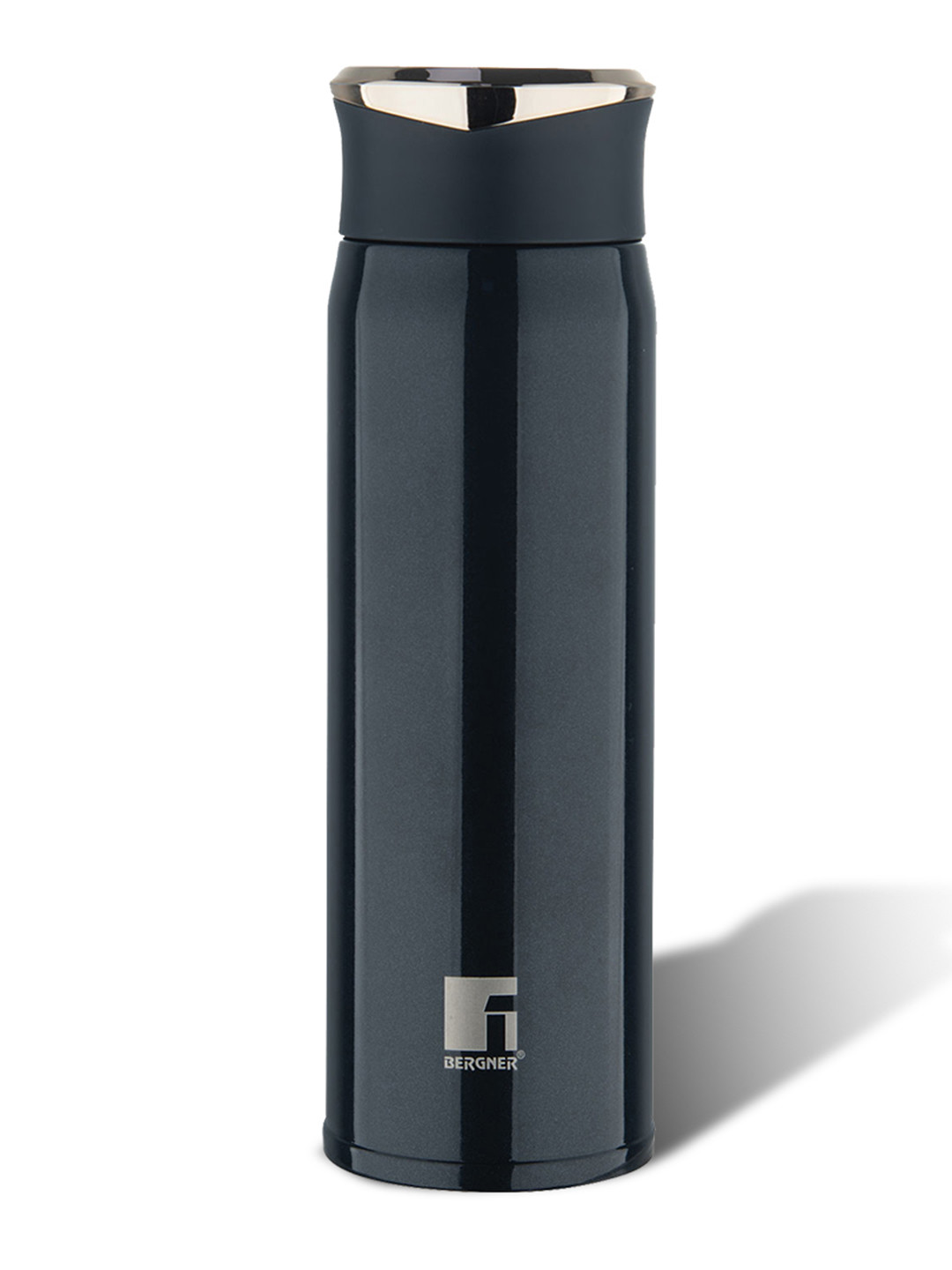 Buy BERGNER Black Stainless Steel Flask Water Bottle 450ml - Water