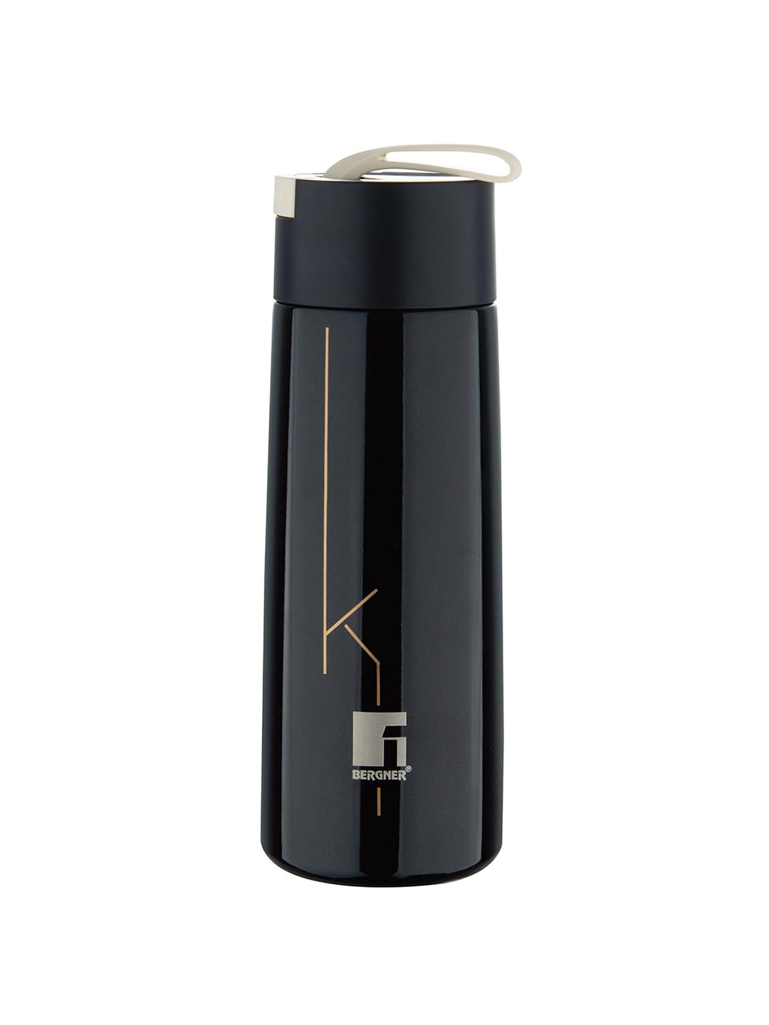 Buy BERGNER Black Stainless Steel Flask Water Bottle 350ml - Water
