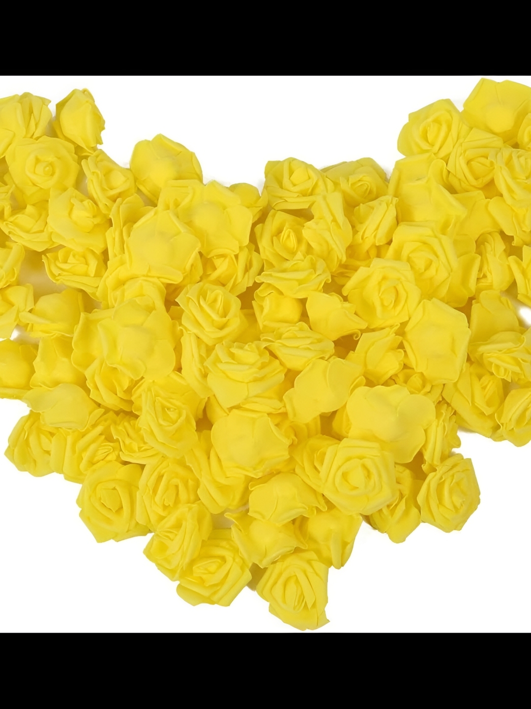 Buy Satyam Kraft Yellow 12 Pieces Rose Artificial Flowers - Artificial ...