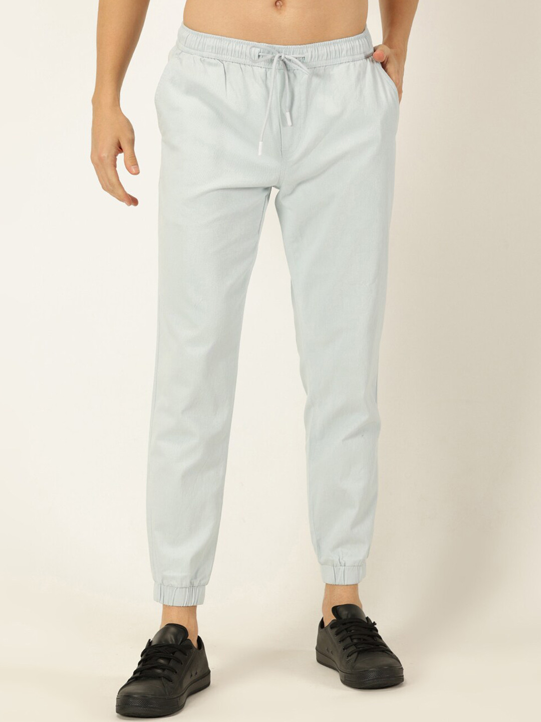 Buy Provogue Men Smart Slim Fit Easy Wash Joggers - Trousers for Men ...