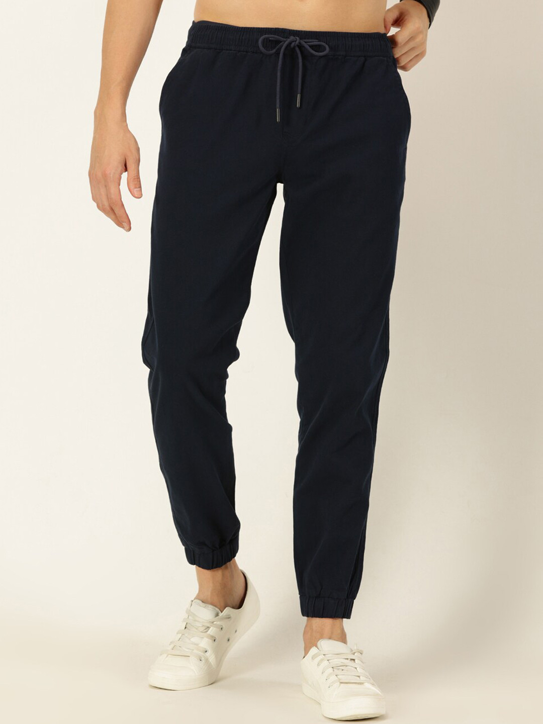 Buy Provogue Men Mid Rise Smart Slim Fit Easy Wash Joggers - Trousers ...