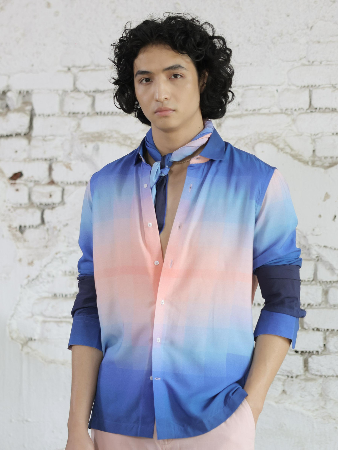 Buy RARE RABBIT Men Obroom Slim Fit H Checked Cotton Shirt - Shirts for ...