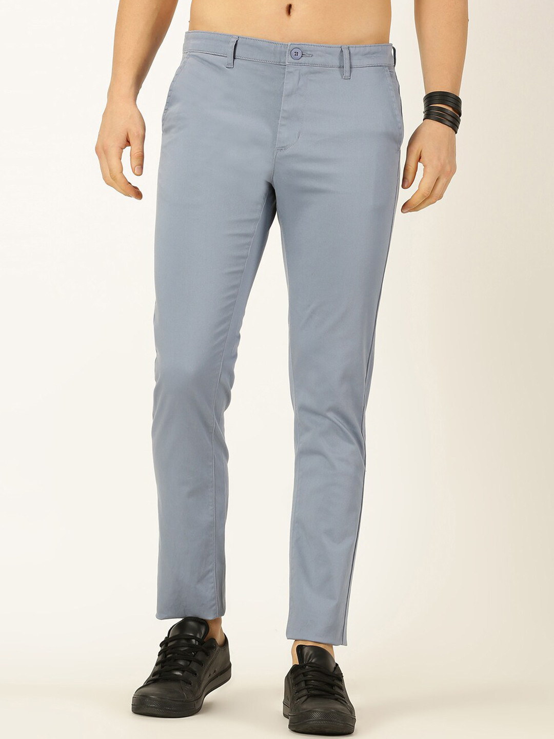 Buy Provogue Men Smart Slim Fit Easy Wash Chinos Trousers - Trousers ...