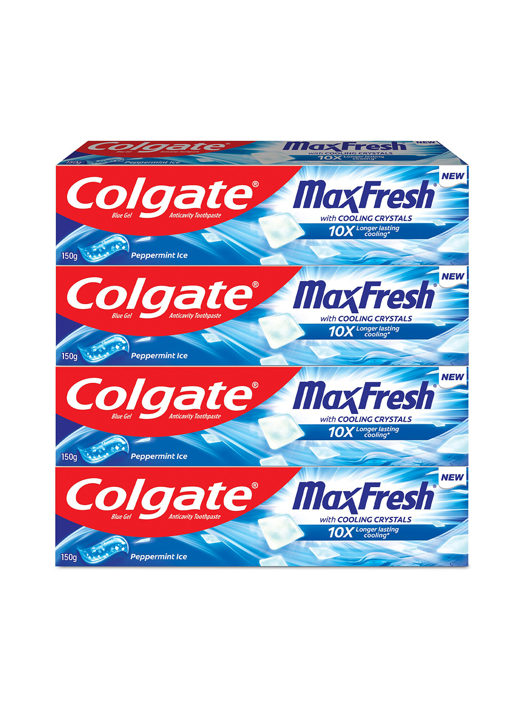 Buy Colgate 4Pcs MaxFresh Peppermint Ice Toothpaste With Menthol ...