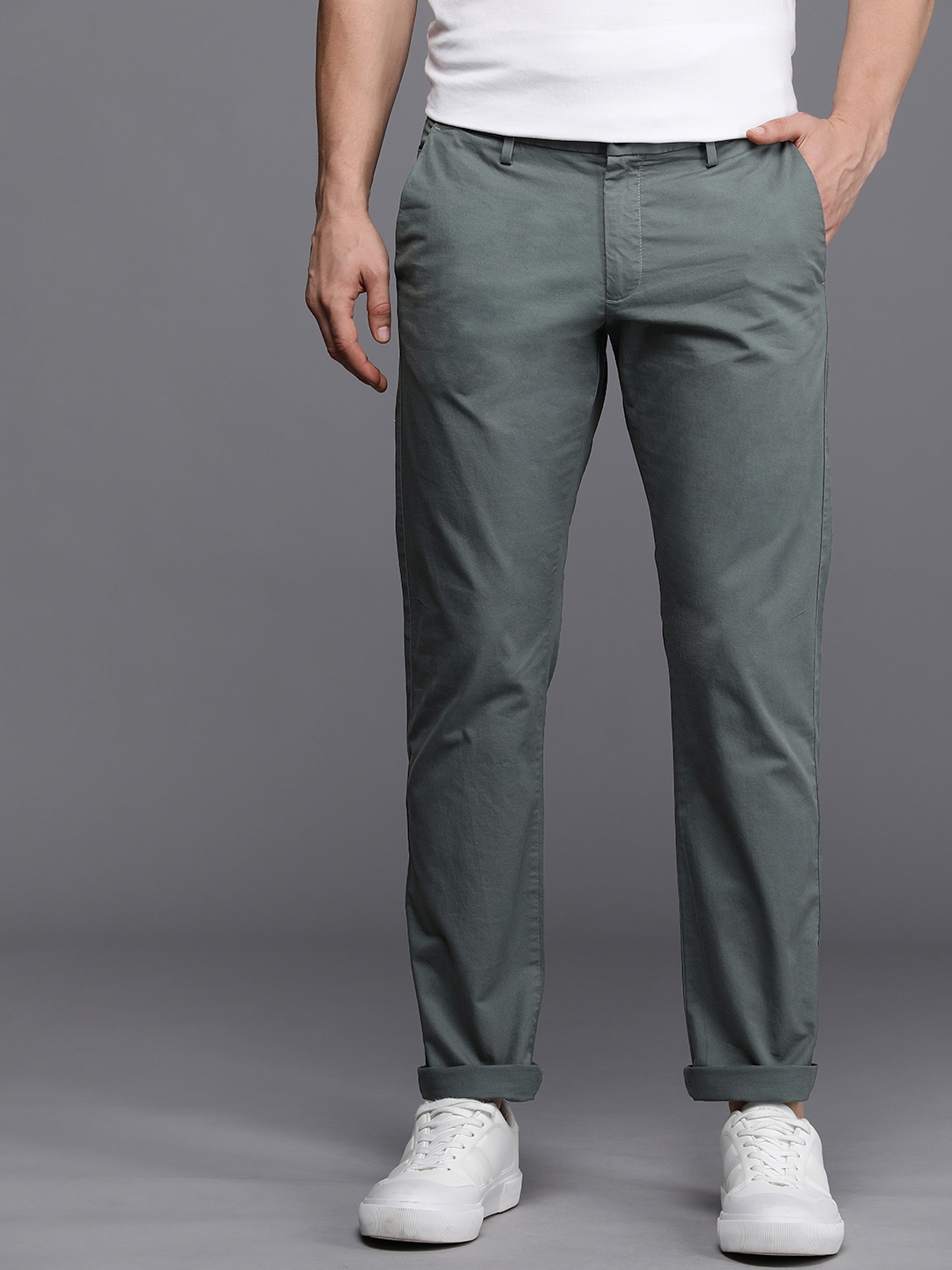 Buy Allen Solly Men Slim Fit Chinos - Trousers for Men 27440766 | Myntra