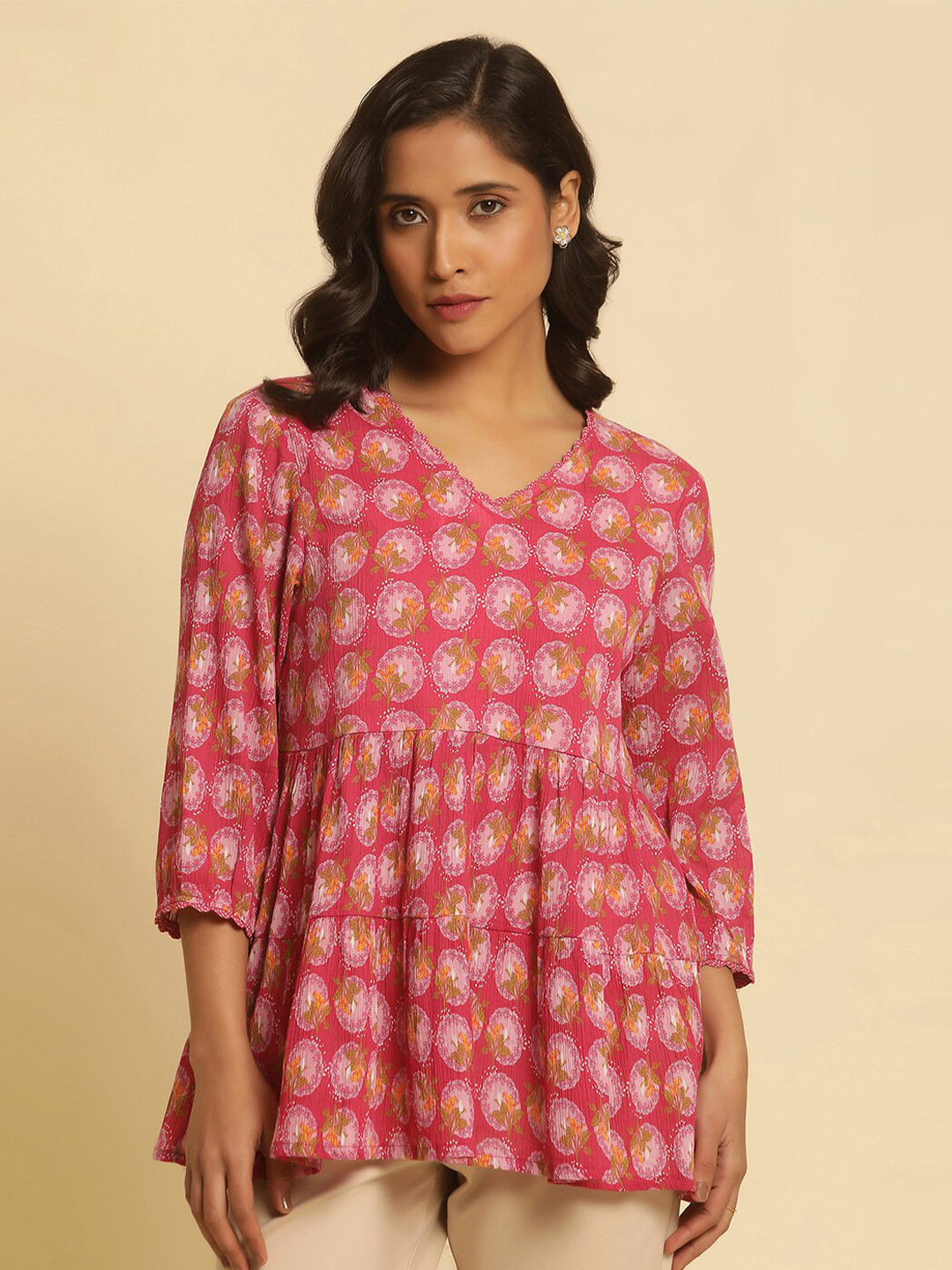 Cotton Printed Top for Women