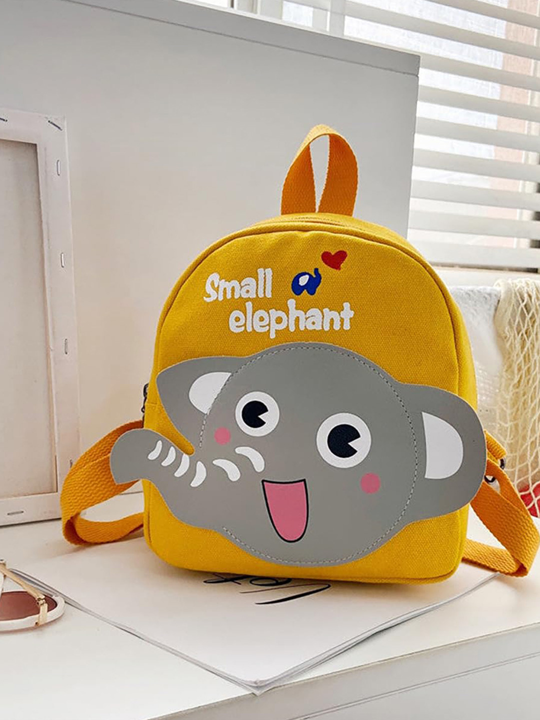 Buy SYGA Unisex Kids Elephant Cartoon Old Canvas Backpack - Backpacks ...