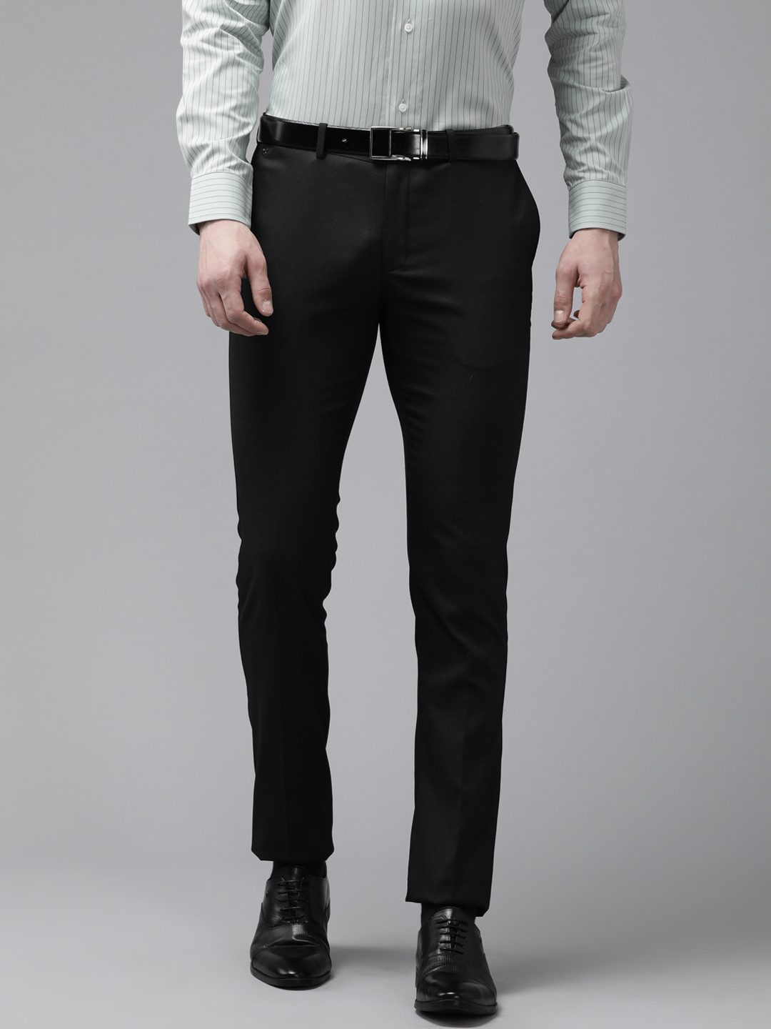 Buy Blackberrys Men B 91 Slim Fit Formal Trousers - Trousers for Men ...