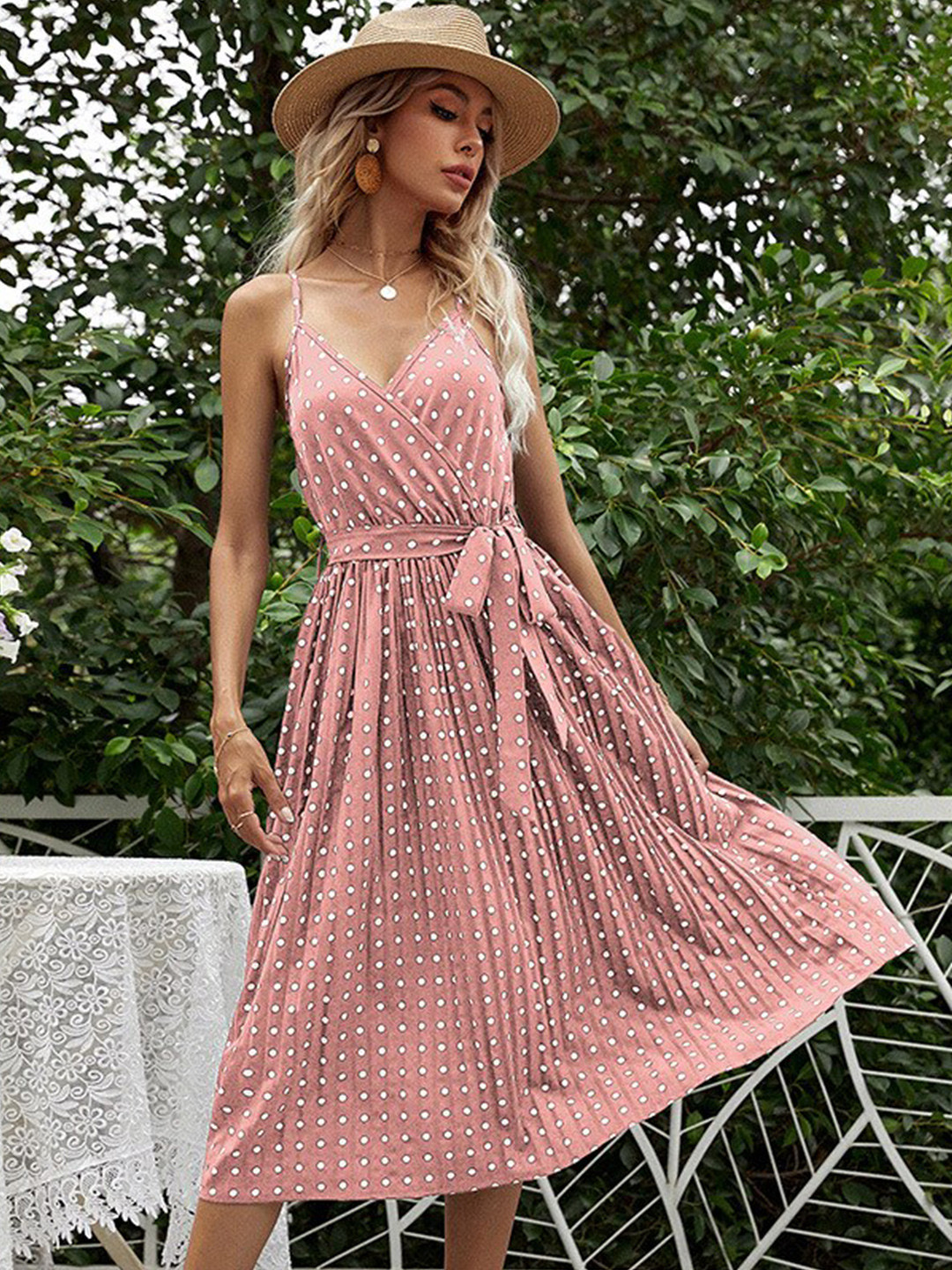 PRINTED MIDI DRESS main image 0