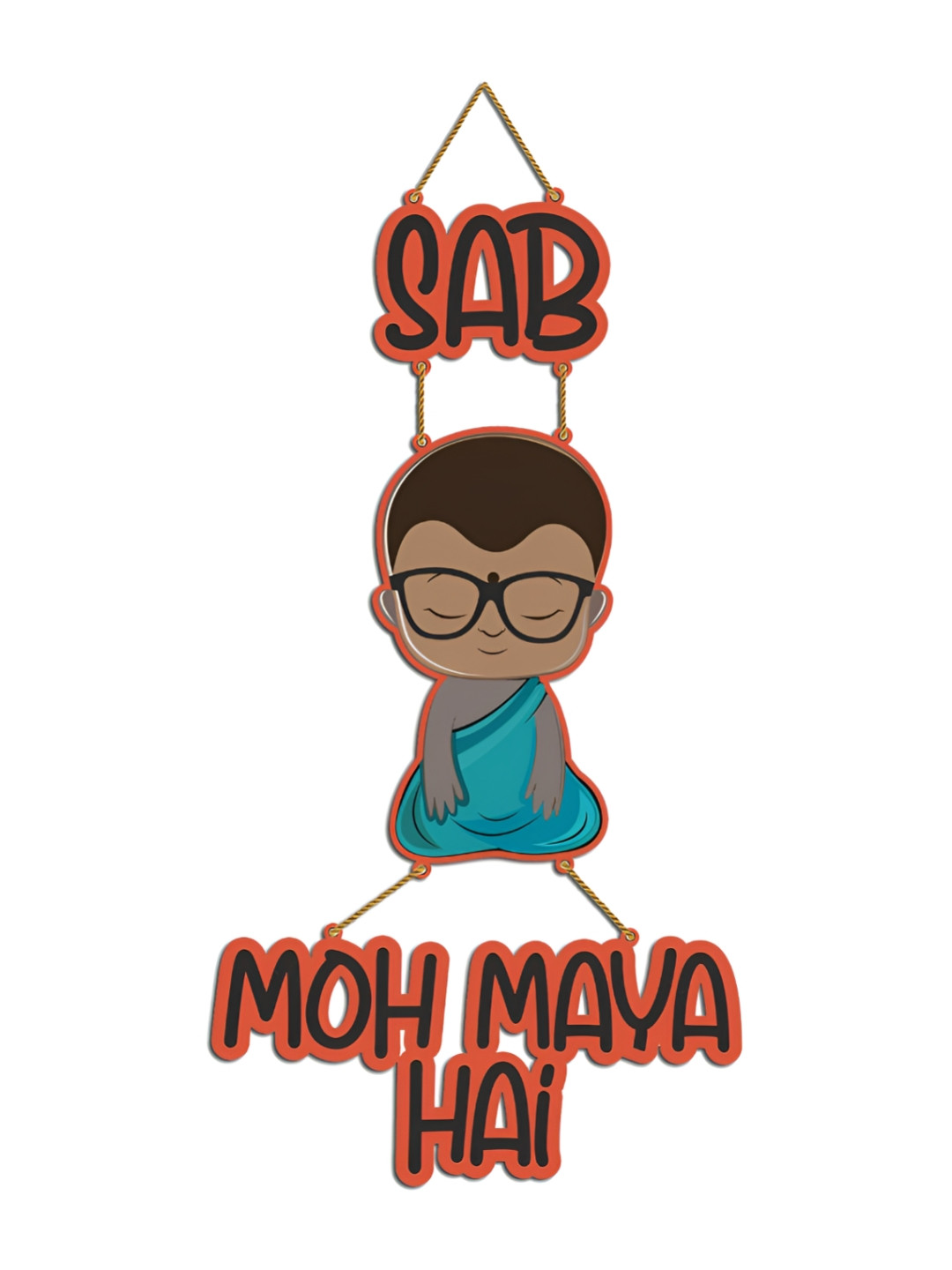 Buy Home Delight Red Sab Moh Maya Hai Wooden Wall Hanging Wall Decor for Unisex 27612102 Myntra