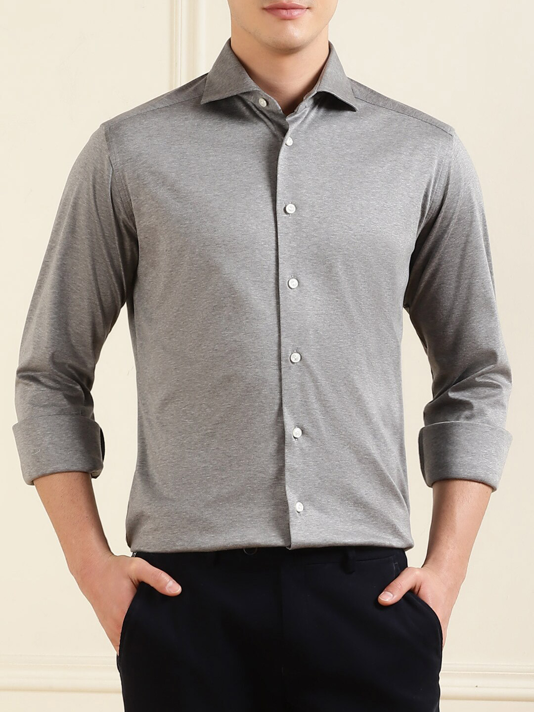 Buy Eton Spread Collar Cotton Formal Shirt Shirts for Men 27624238