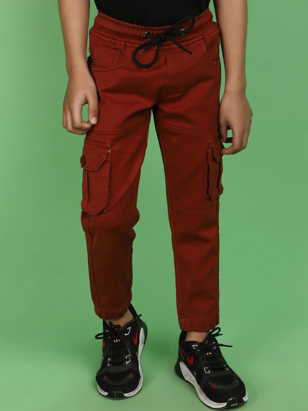 Buy V Mart Boys Mid Rise Cotton Cargo Trouser - Trousers for Boys ...