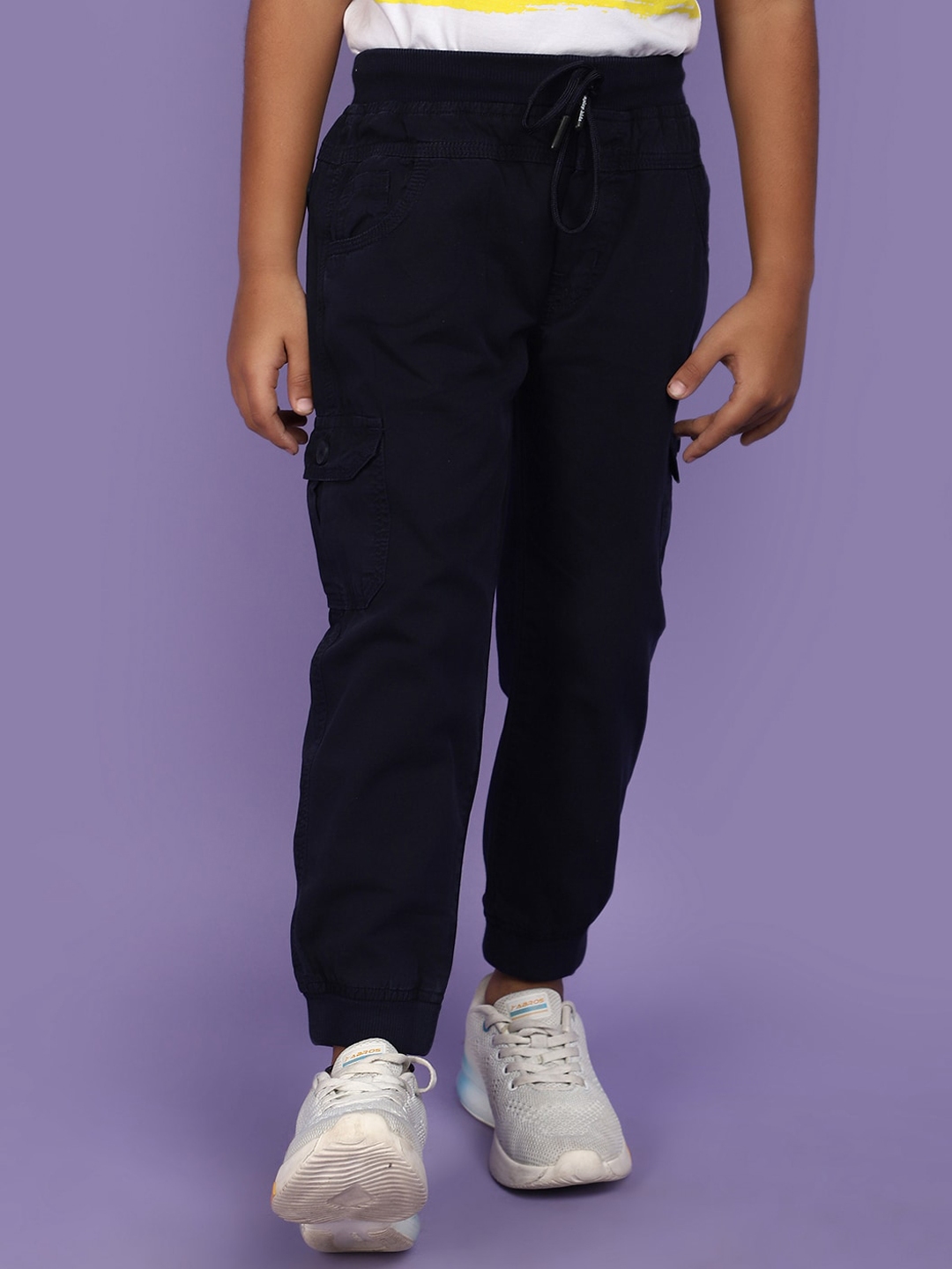 Buy V Mart Boys Mid Rise Twill Cotton Joggers - Trousers for Boys ...