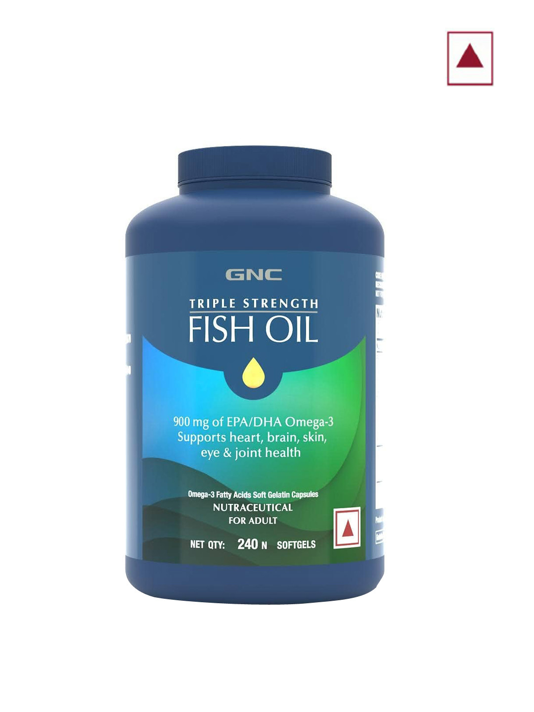 Buy GNC Triple Strength Fish Oil Mini Omega 3 Capsules 240 Softgels ...