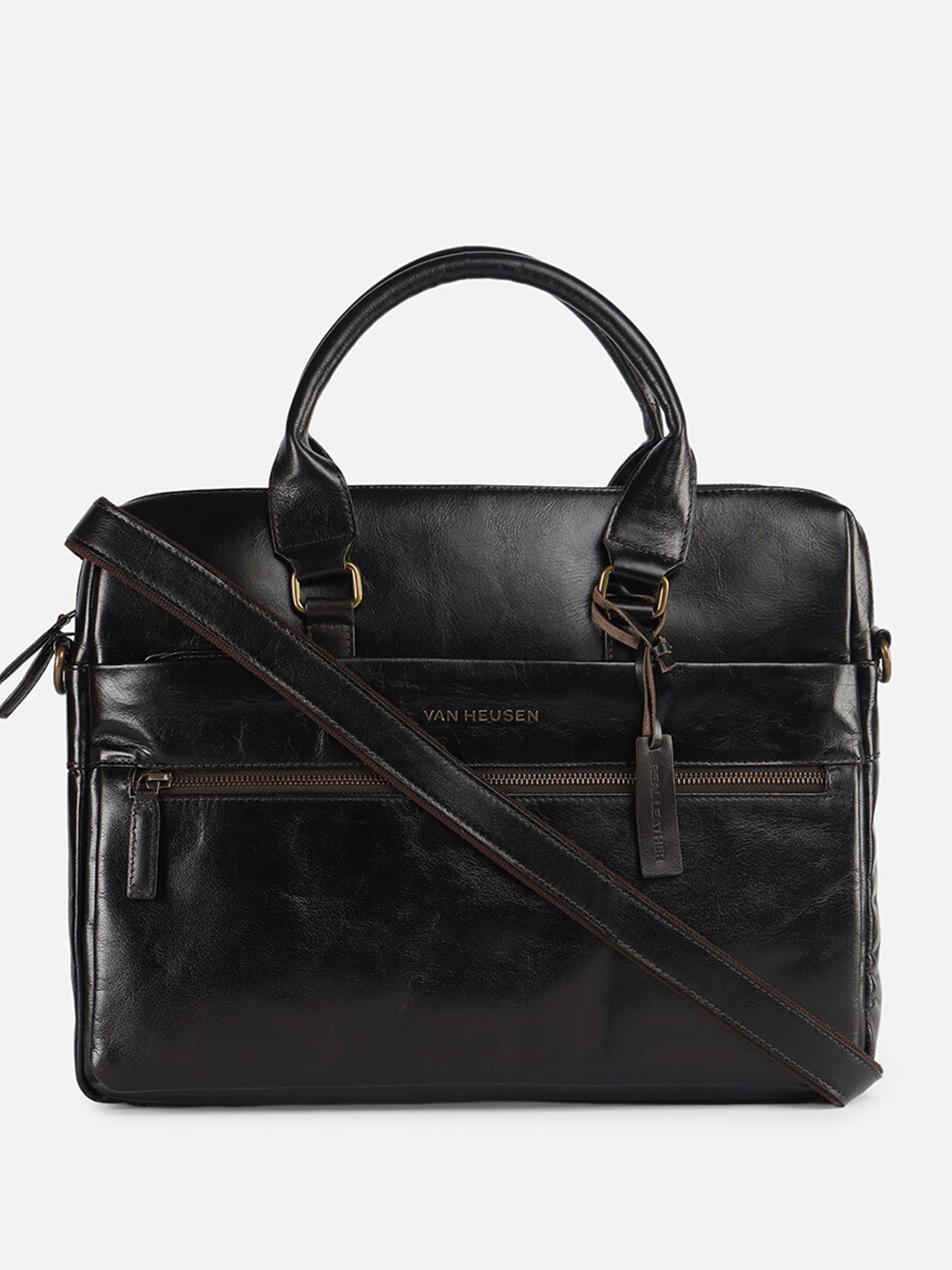 Buy Van Heusen Men Solid PU Laptop Bag Laptop Bag for Men 27766762