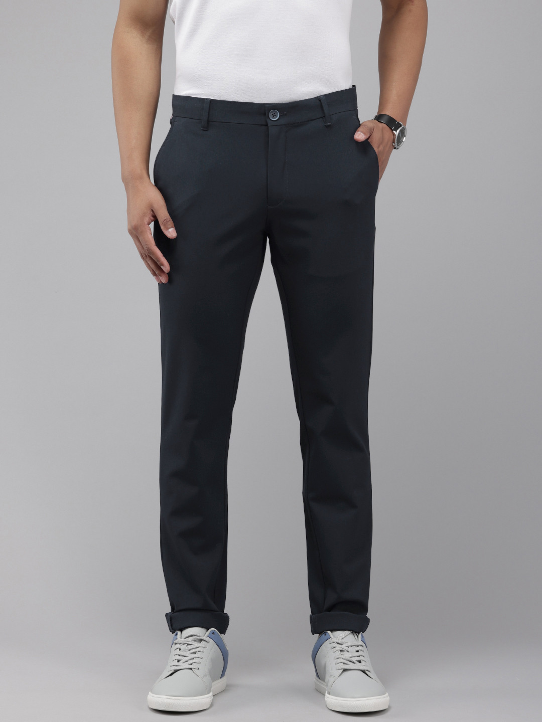 Buy U.S. Polo Assn. Men Austin Slim Fit Trousers - Trousers for Men ...