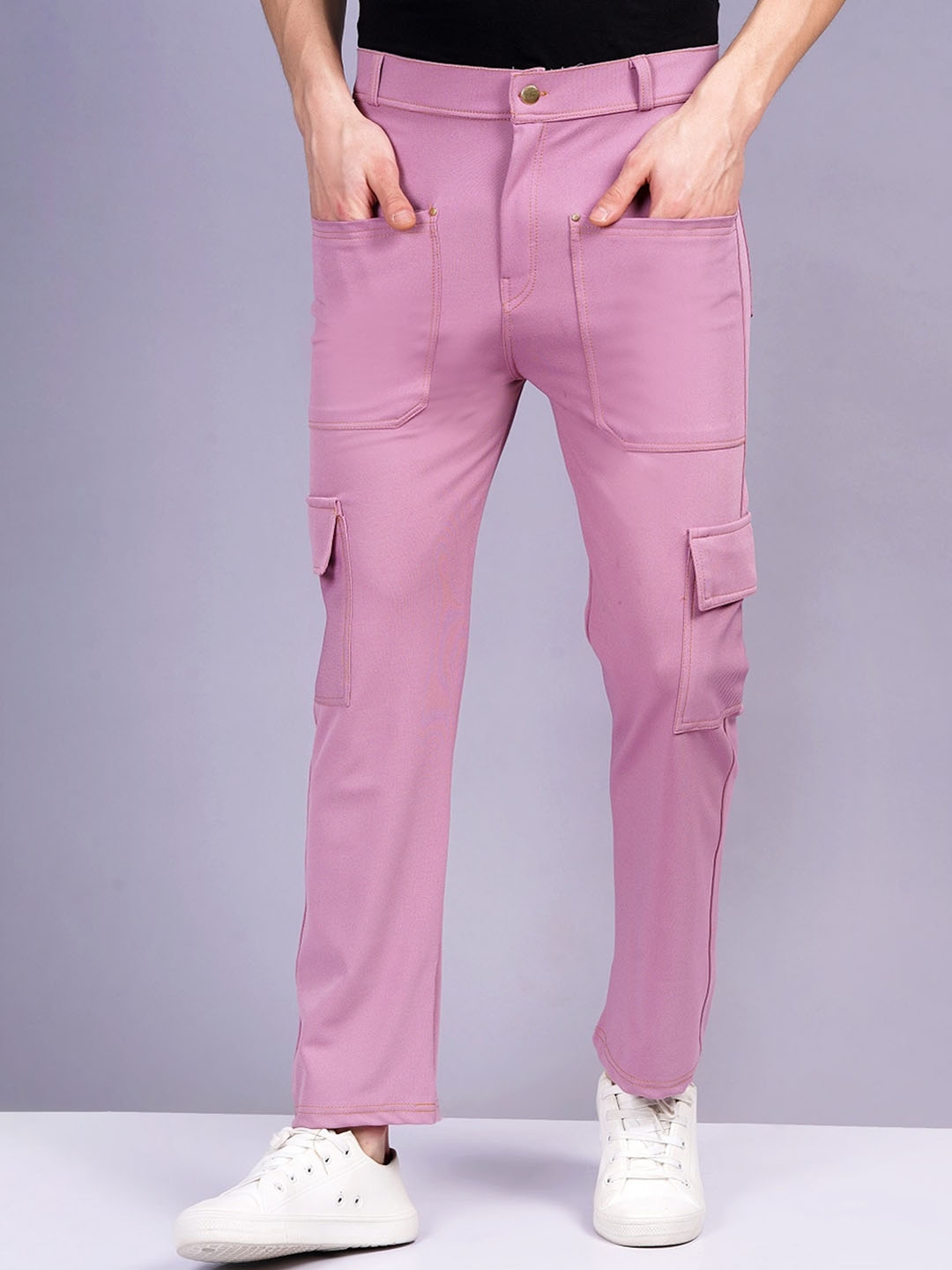 Buy WE PERFECT Men Relaxed Cargos Trousers - Trousers for Men 27950276 ...