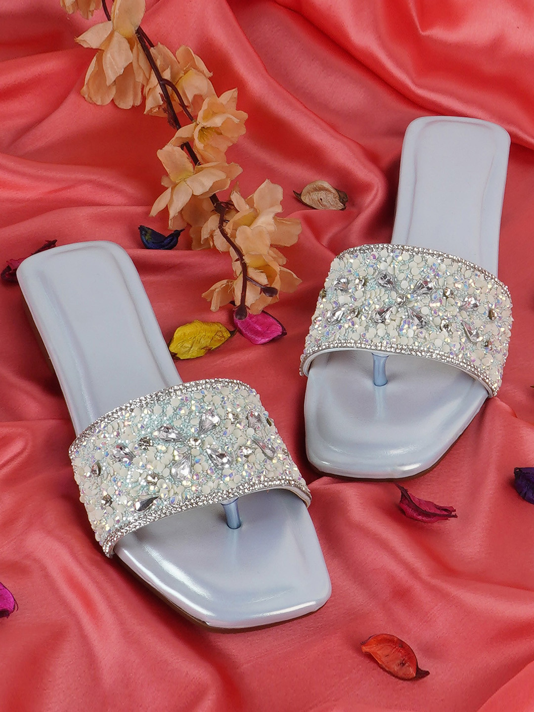 open toe flats online