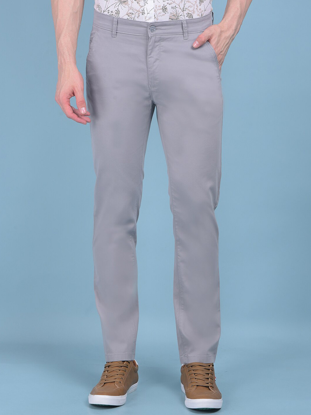 Buy Crimsoune Club Men Smart Slim Fit Easy Wash Trouser - Trousers for ...