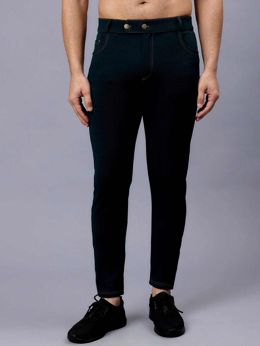 Buy WE PERFECT Men Relaxed Mid Rise Slim Fit Chinos Trouser - Trousers ...