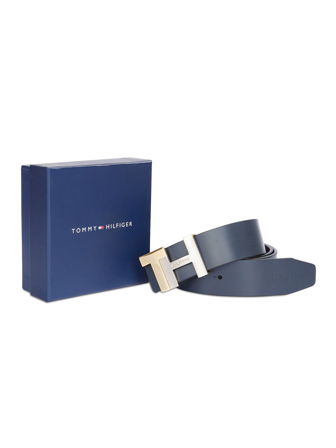 tommy hilfiger men's leather reversible belt