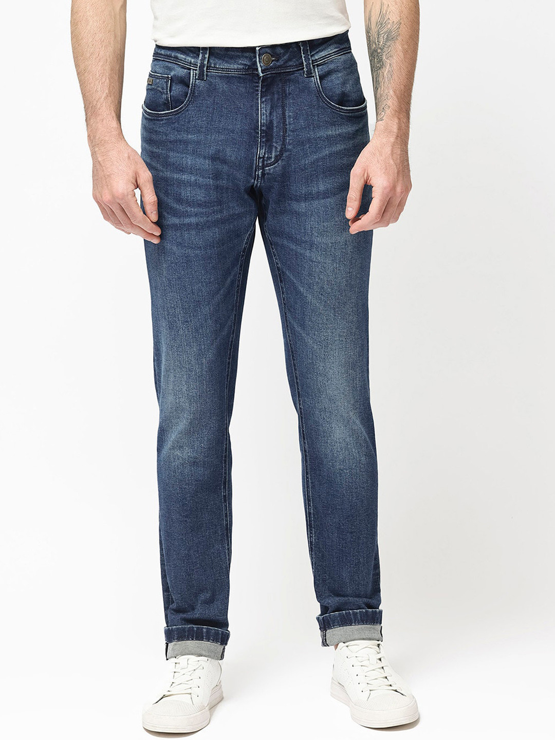 RARE RABBIT Men Polin Regular Fit Stretchable Jeans main image 1