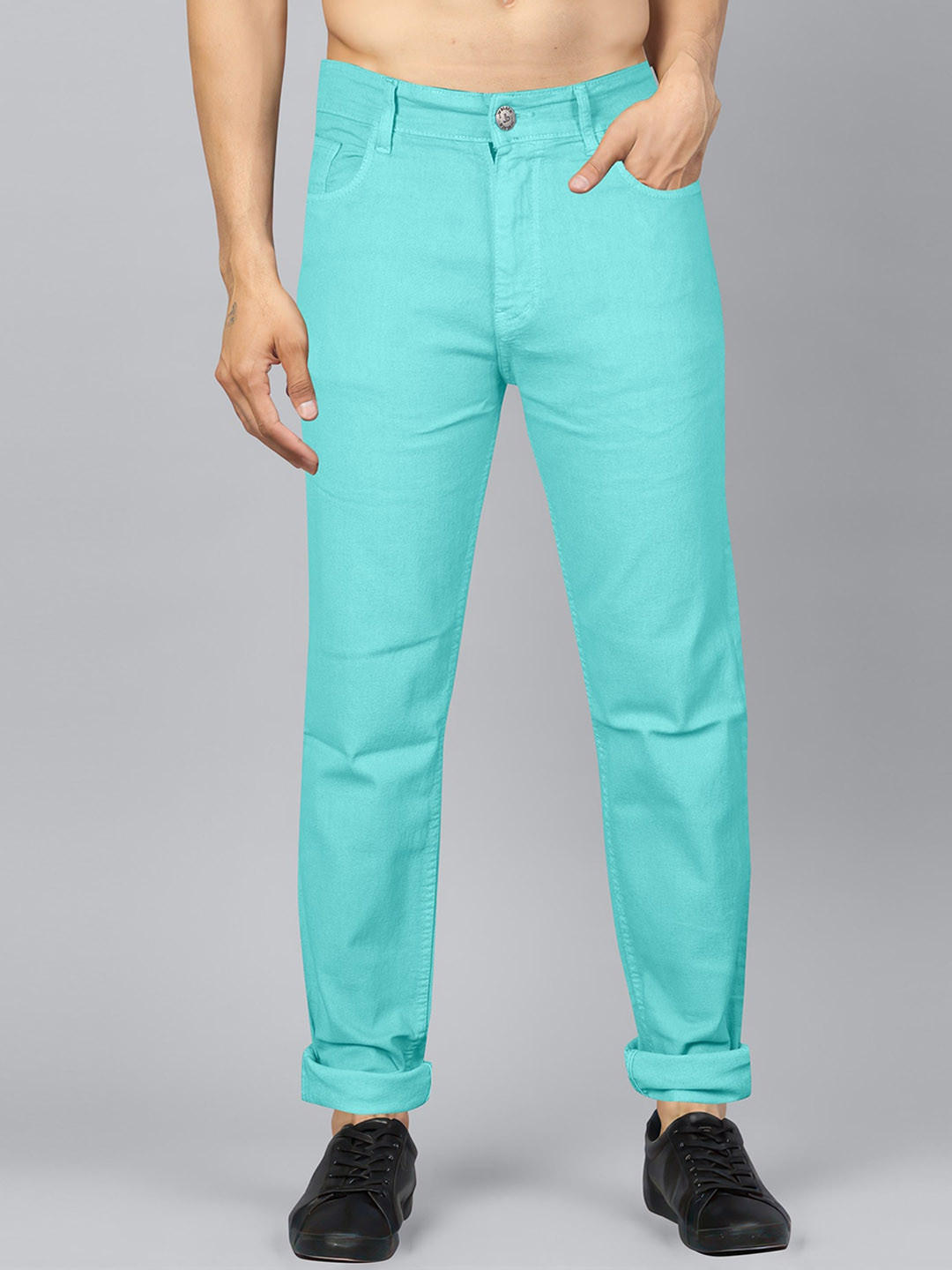 Buy Jb Just BLACK Men Urban Slim Acid Wash Mid Rise Clean Look Cotton