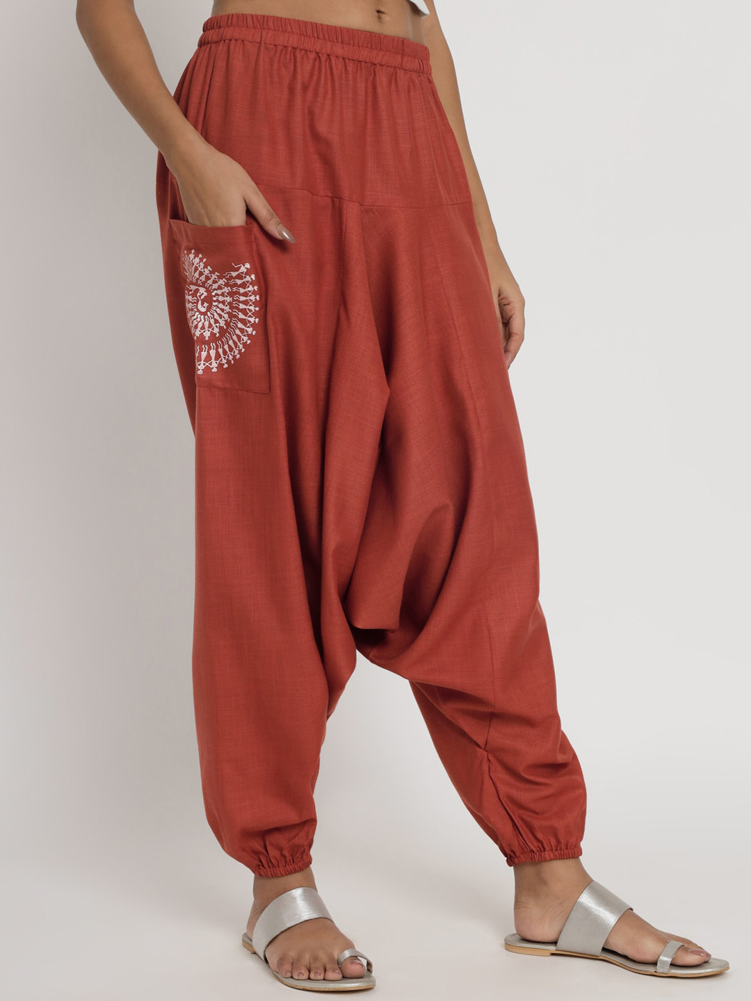 Women Spring Casual Pure Color Harem Pants main image 0