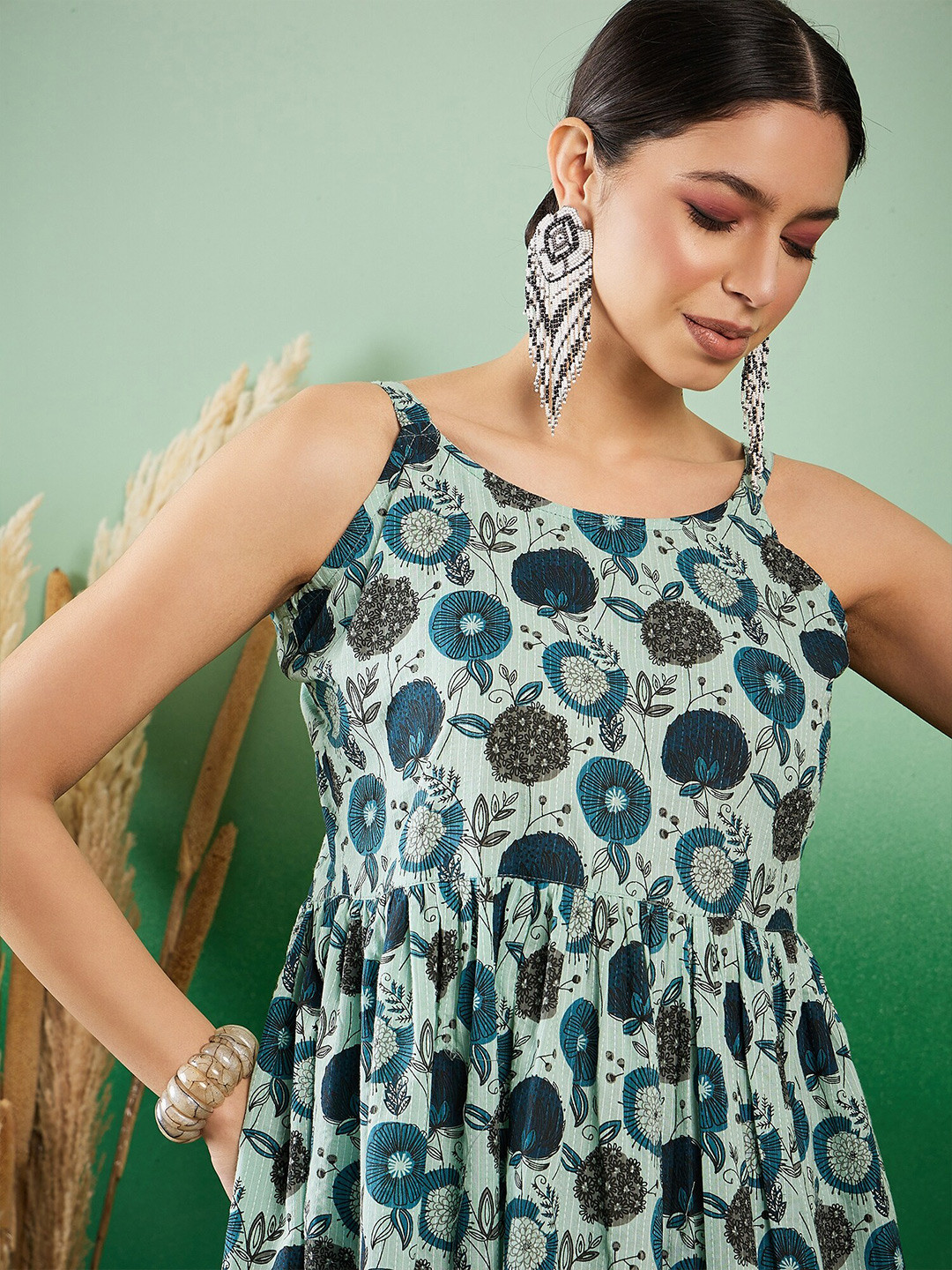 Floral Sangria Midi Dress main image 0