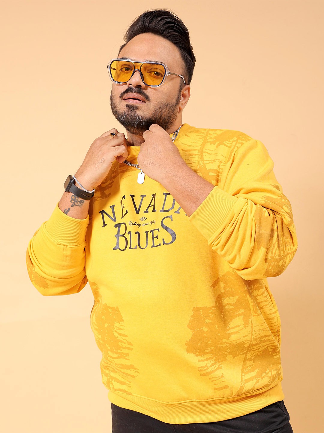 Buy Hardsoda By The Indian Garage Co Plus Size Typography Printed ...