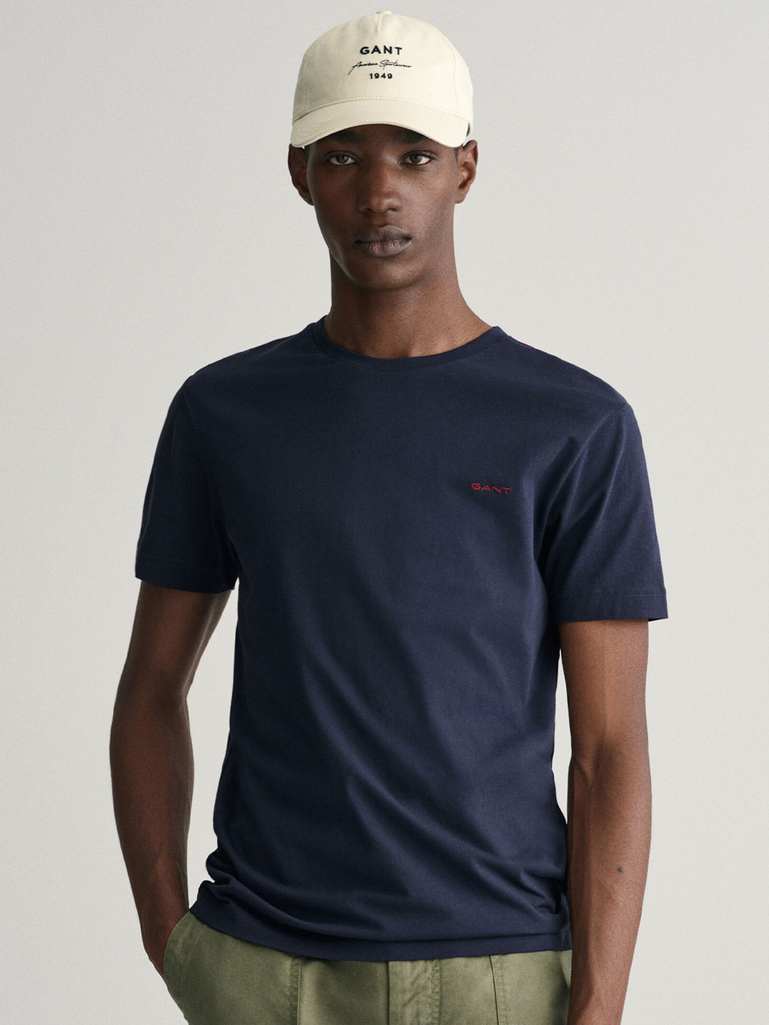 Gant Boys Red Round Neck T-Shirt