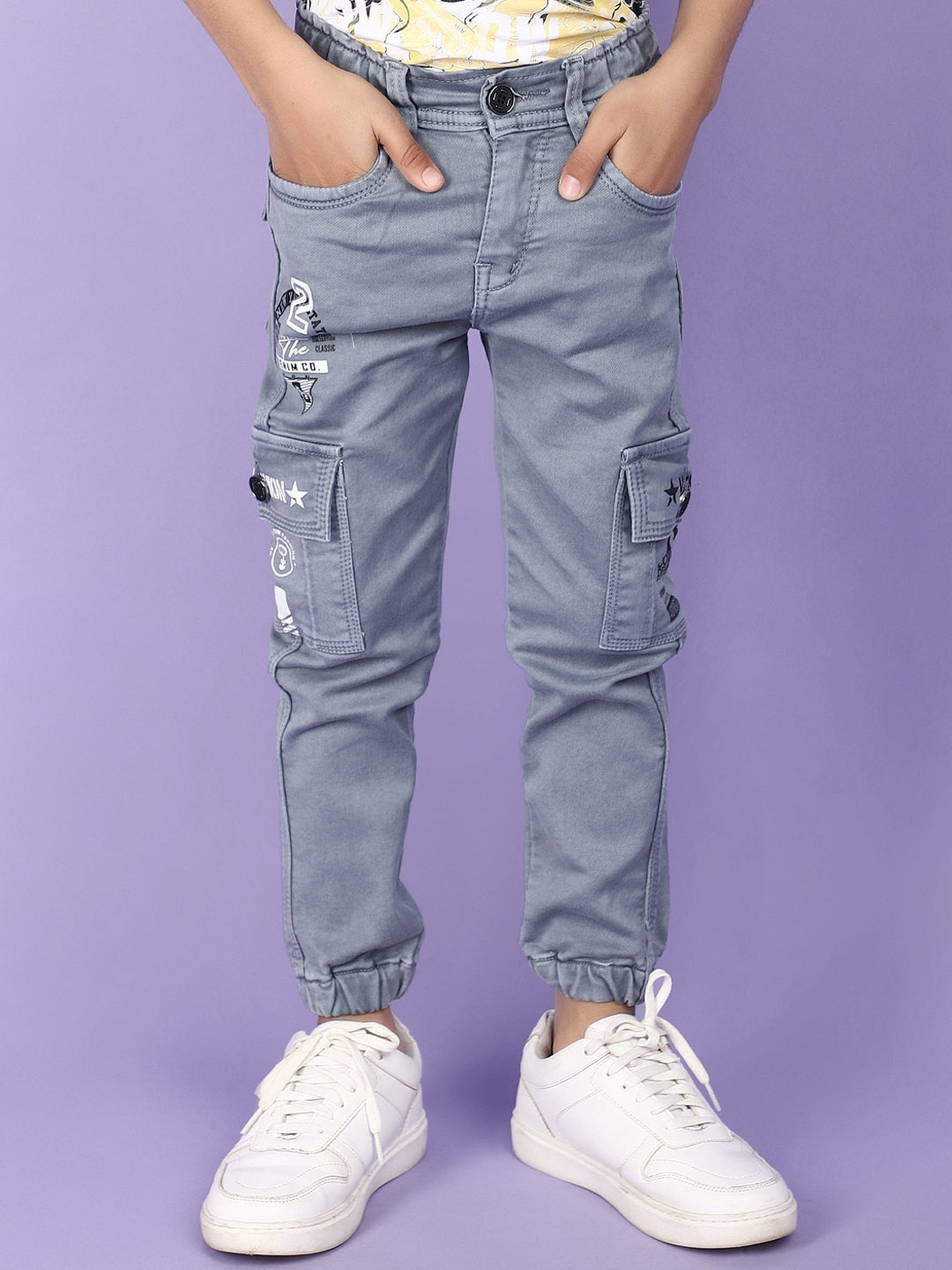 Buy V Mart Boys Mid Rise Denim Joggers - Jeans for Boys 28529956 | Myntra