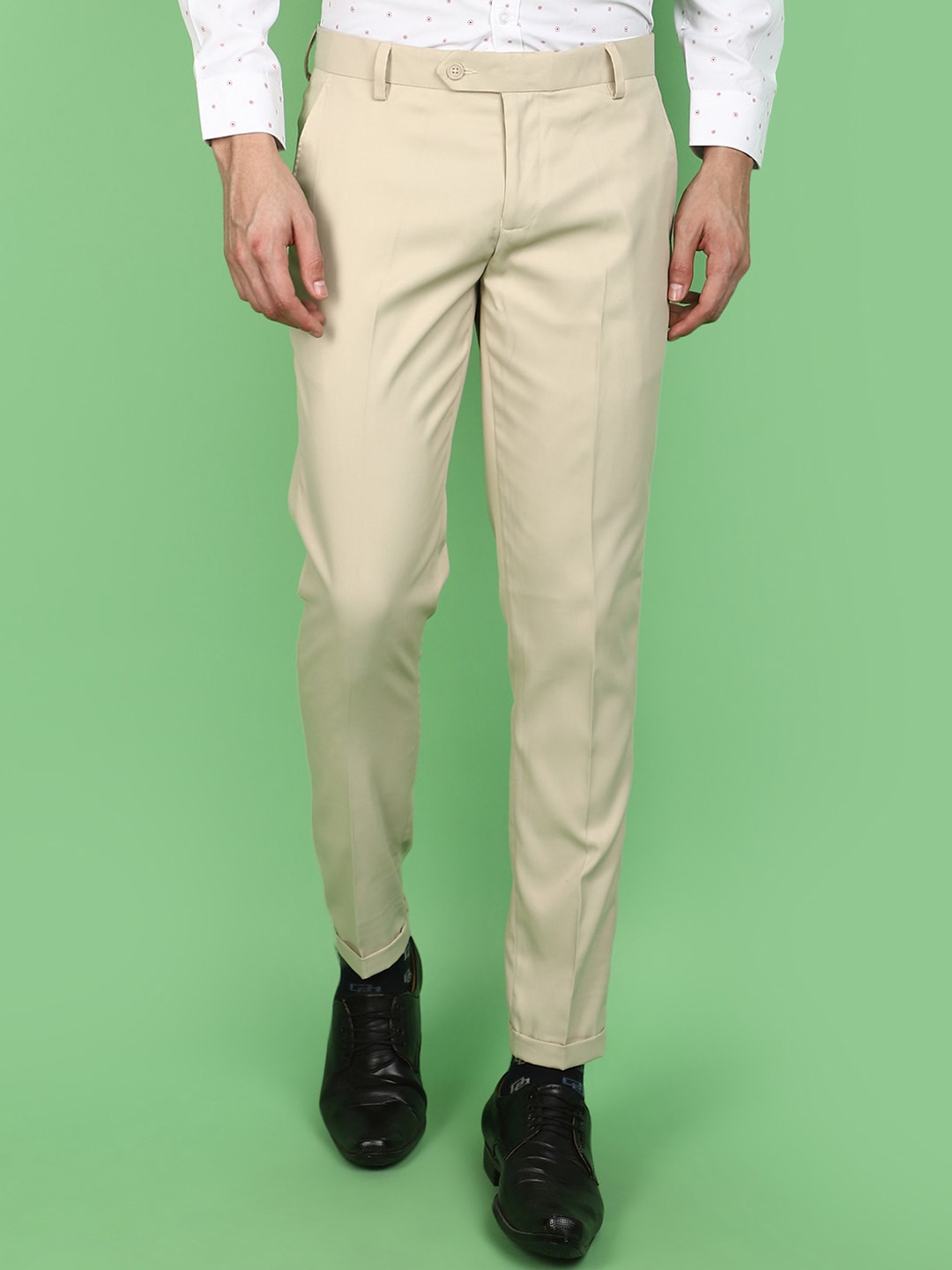Buy V Mart Men Mid Rise Regular Fit Cotton Trousers - Trousers for Men ...
