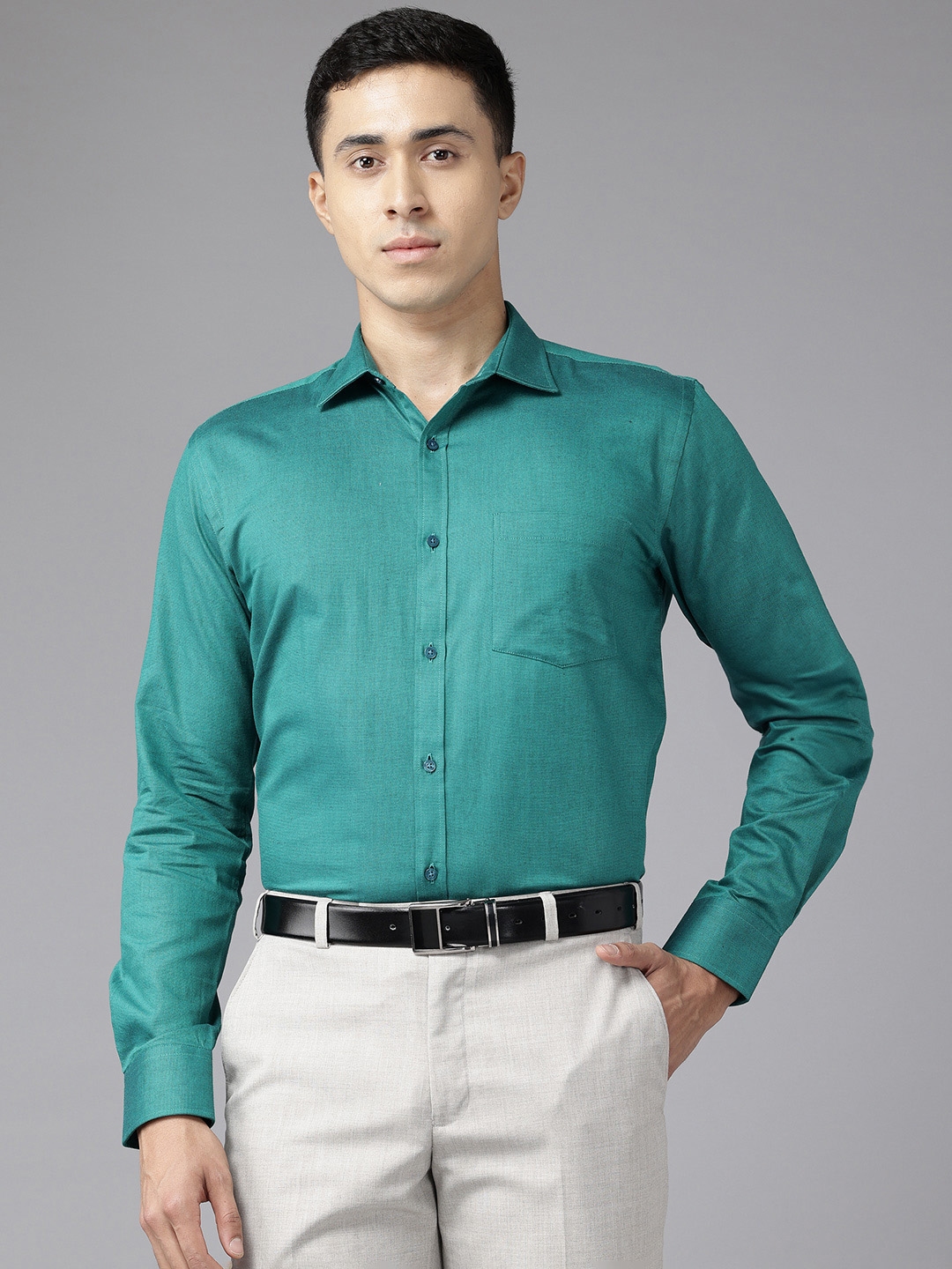 Buy Park Avenue Slim Fit Pure Cotton Formal Shirt - Shirts for Men ...