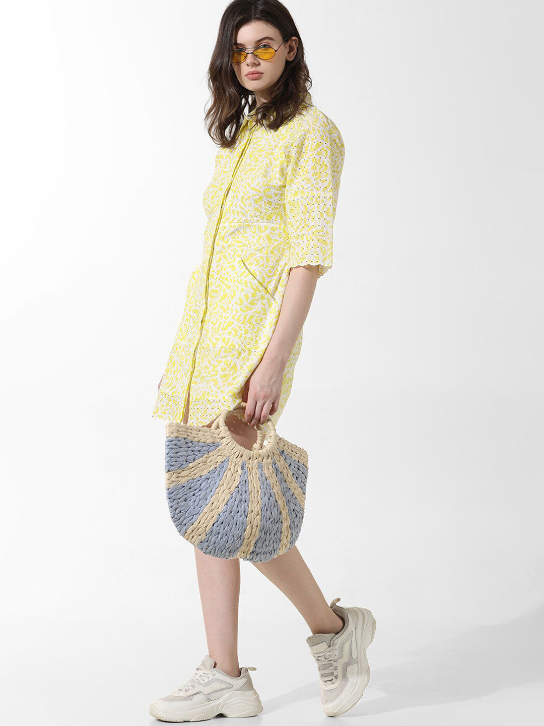 'PETAL' Cotton Schifilli Dress main image 1
