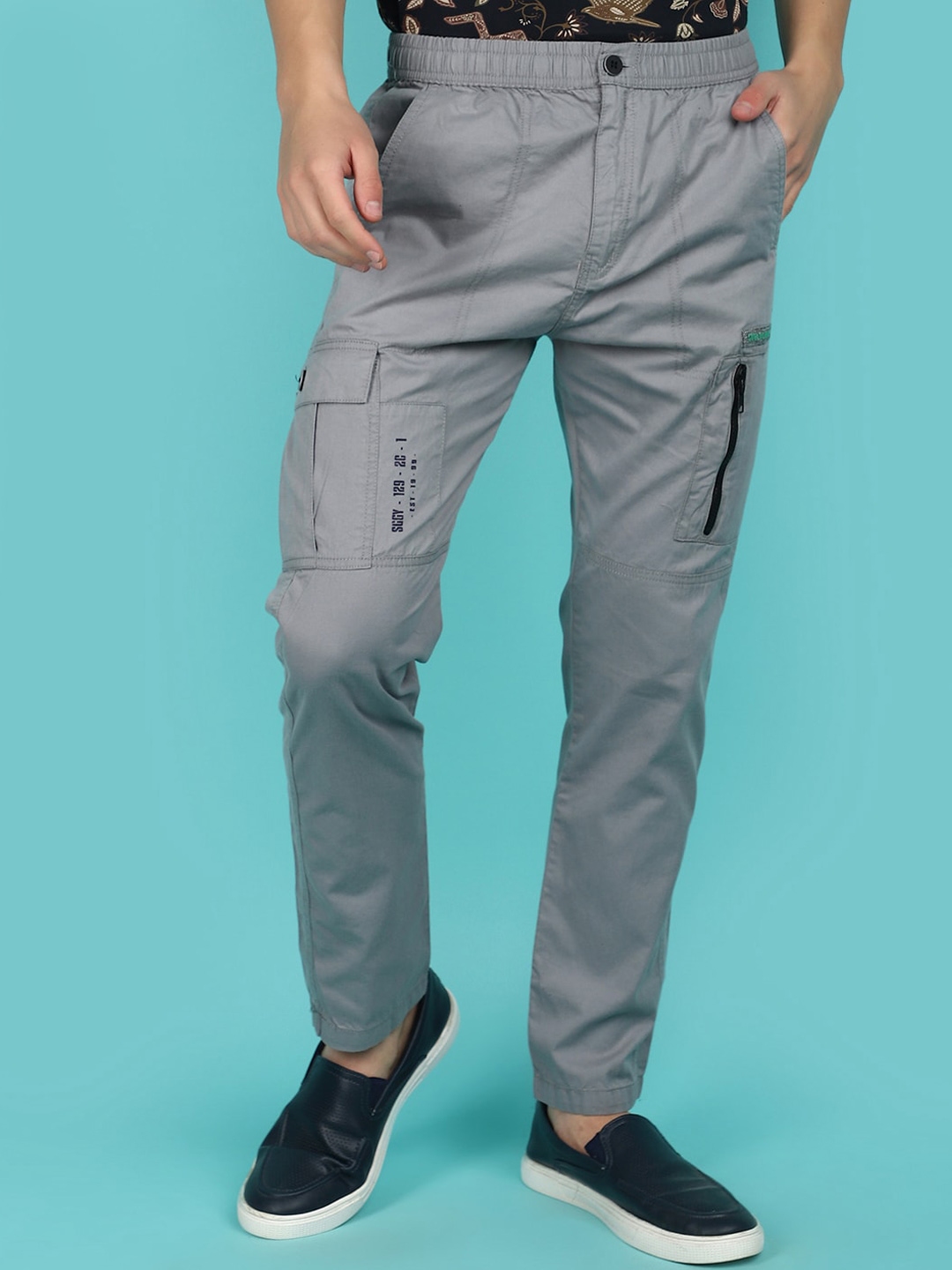Buy V Mart Men Mid Rise Regular Fit Cargo Jogger Trouser - Trousers for ...