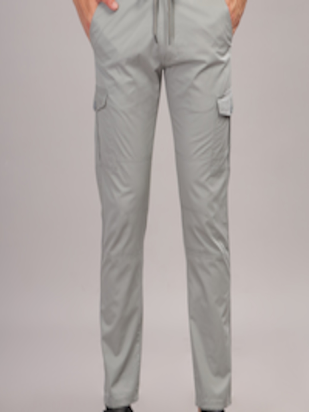Buy PAUL STREET Men Smart Slim Fit Cotton Cargos - Trousers for Men ...